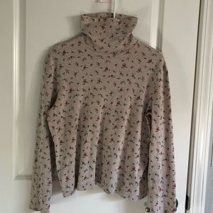 Jones New York floral top / turtleneck